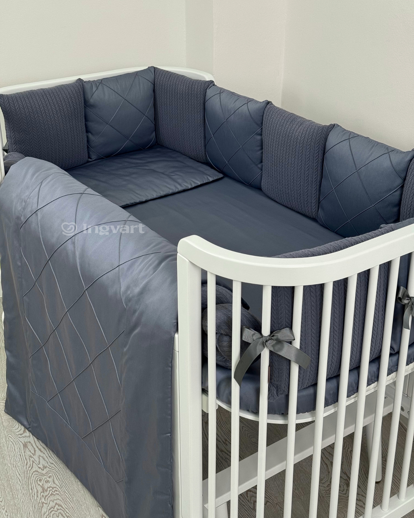 Satin-Set „Platinum“ Anthrazit