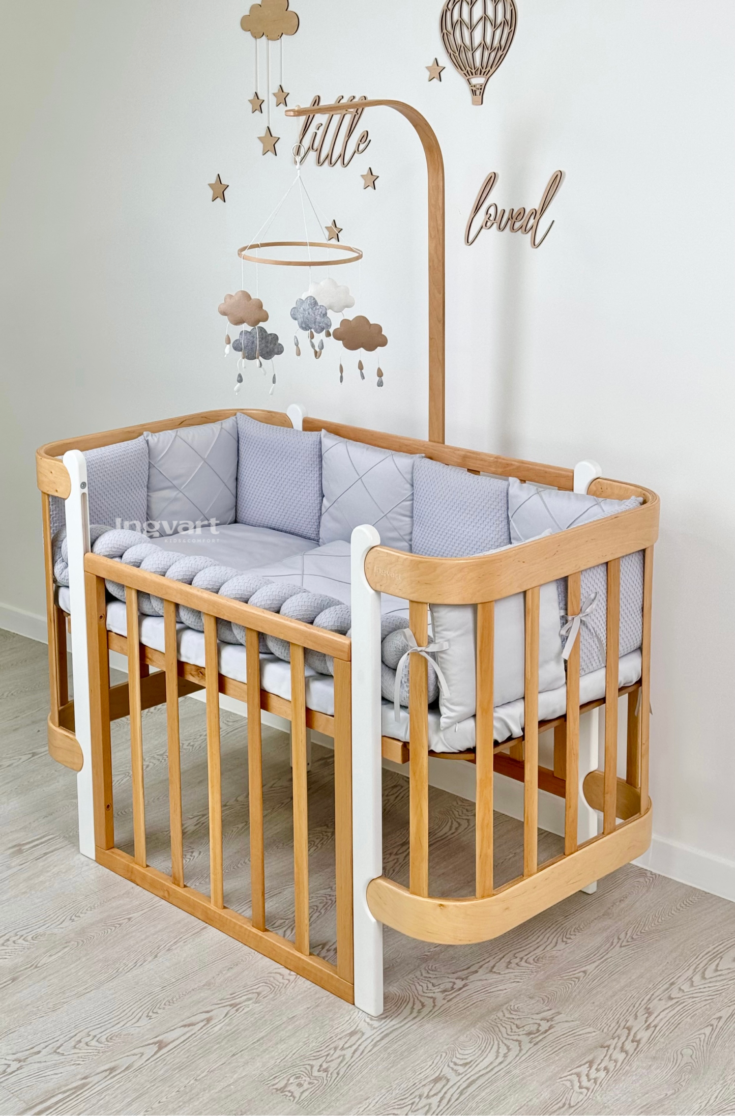 Satin-Set „Platinum“ Grau