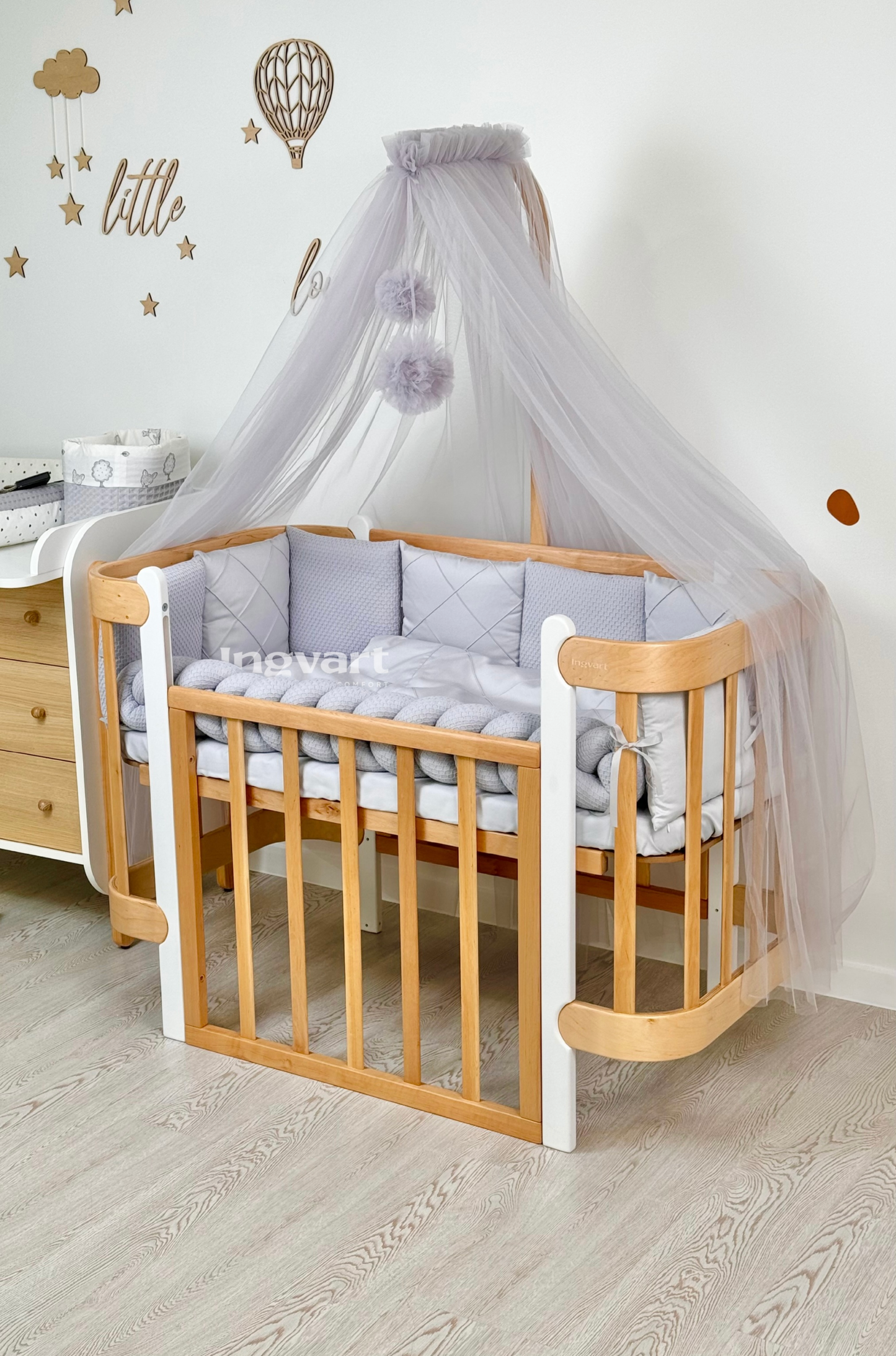 Satin-Set „Platinum“ Grau