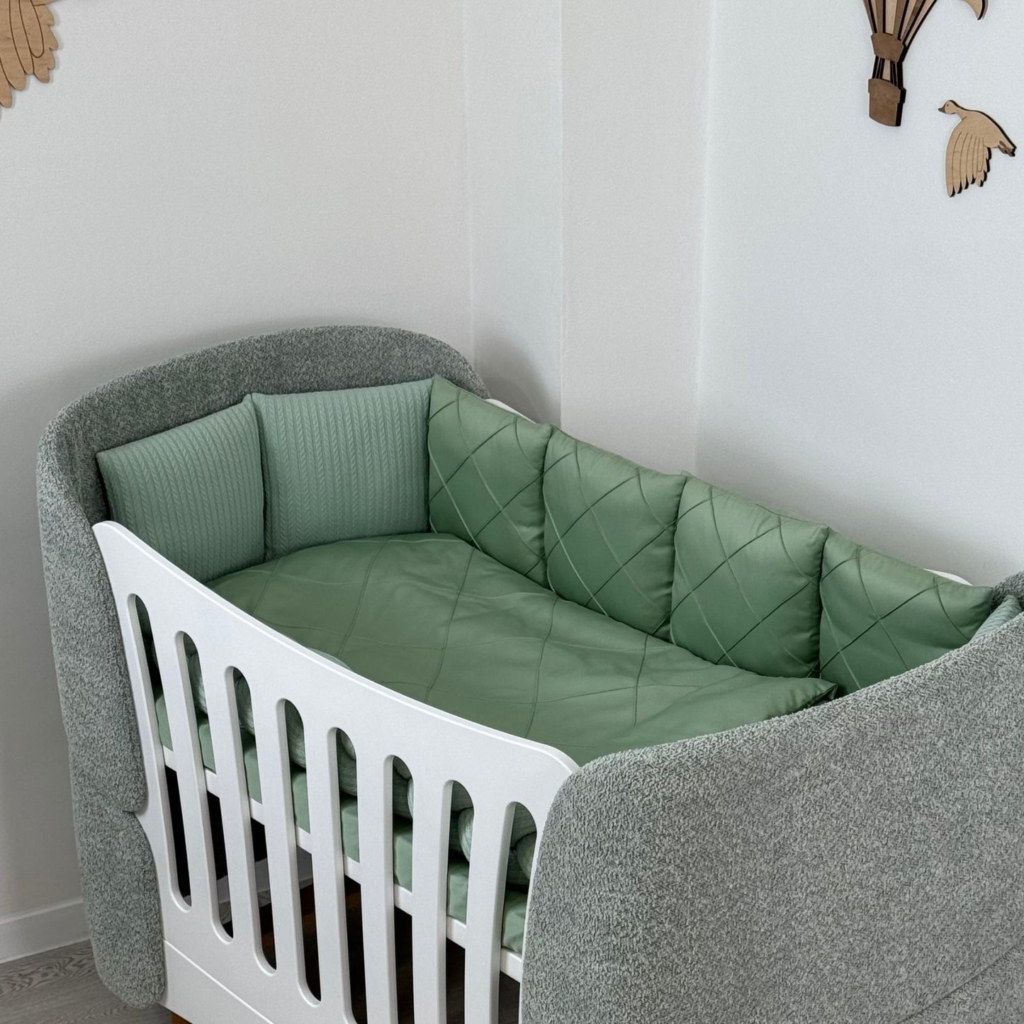 Satin-Set „Platinum“ Salbei