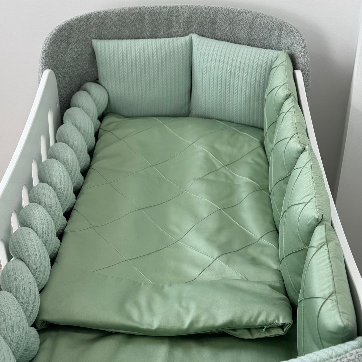 Satin-Set „Platinum“ Salbei