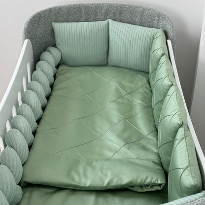 Satin-Set „Platinum“ Salbei