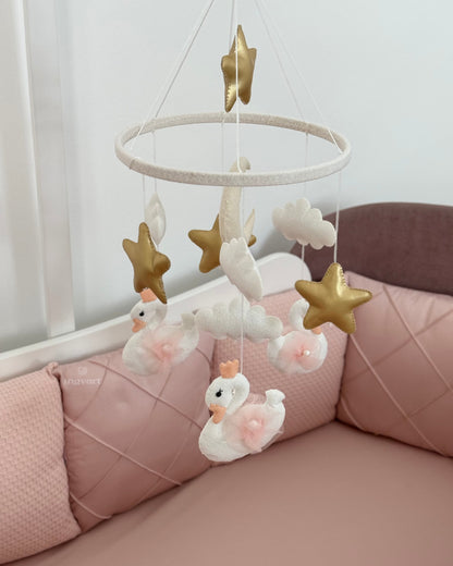 Satin-Set „Platinum“ in Altrosa