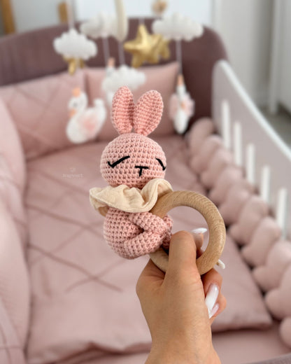 Satin-Set „Platinum“ in Altrosa