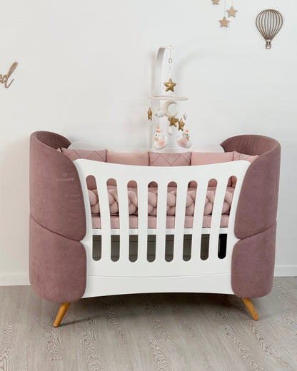 Satin-Set „Platinum“ in Altrosa