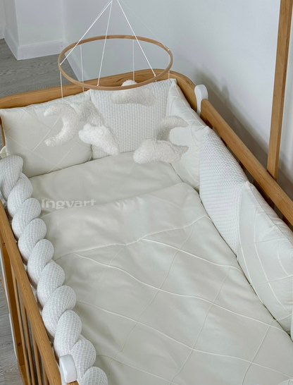 Satin-Set „Platinum“ milchig