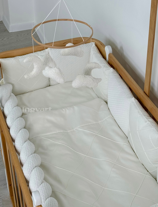 Satin-Set „Platinum“ milchig