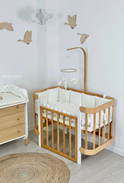 Satin-Set „Platinum“ milchig