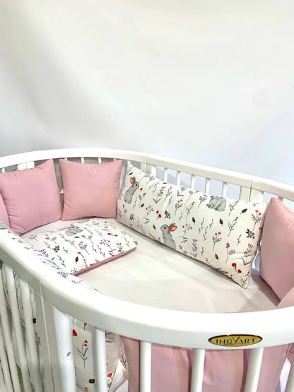 Tafel „Kissen mit Dekor“ in Pudertönen