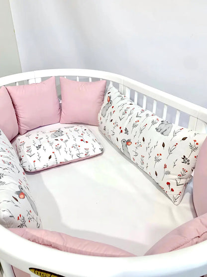 Tafel „Kissen mit Dekor“ in Pudertönen