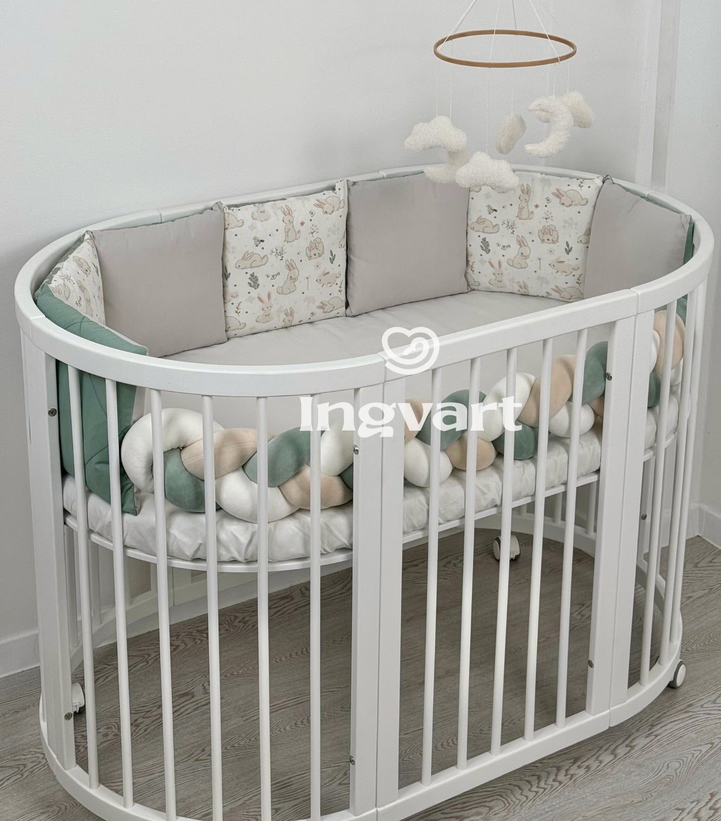 Wendbares Bettwäscheset „Sage Bunny“