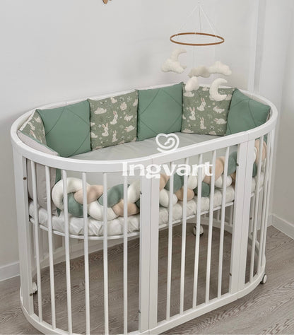 Wendbares Bettwäscheset „Sage Bunny“