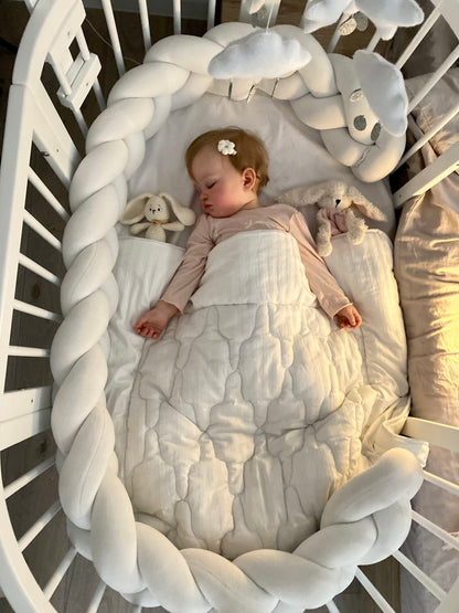 „Zopf“-Brett aus Baumwollvelours