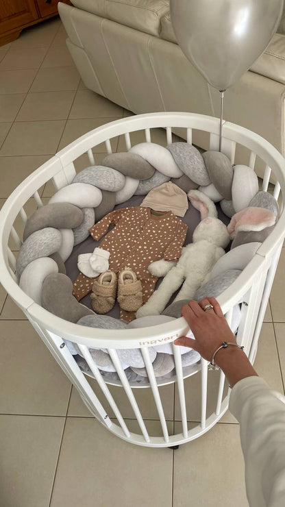 „Zopf“-Brett aus Baumwollvelours