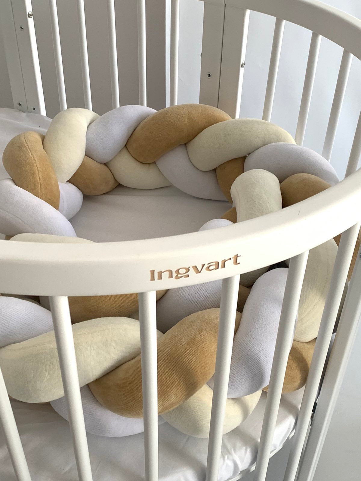 „Zopf“-Brett aus Baumwollvelours