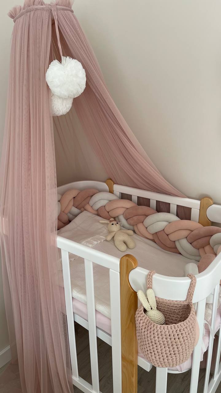 NIKA 5-in-1-Babybett, Farbe Grau