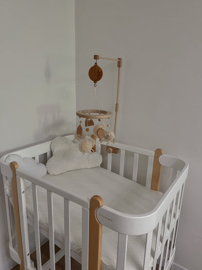 NIKA 5-in-1-Babybett, Farbe Grau