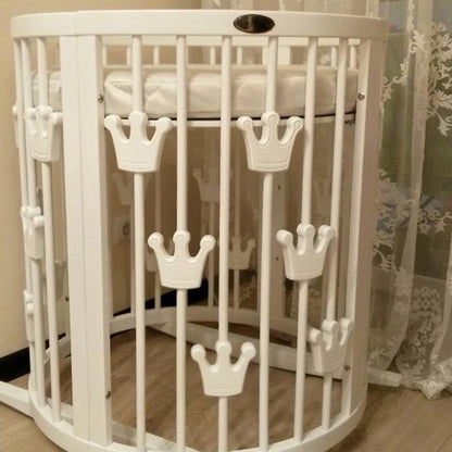 SMART BED CROWN 9-in-1-Verwandlungsbett mit Kronen, Farbe Weiß