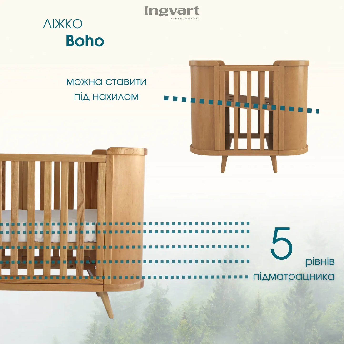 Boho-Verwandlungsbett mit glattem Bezug und beweglicher Wand